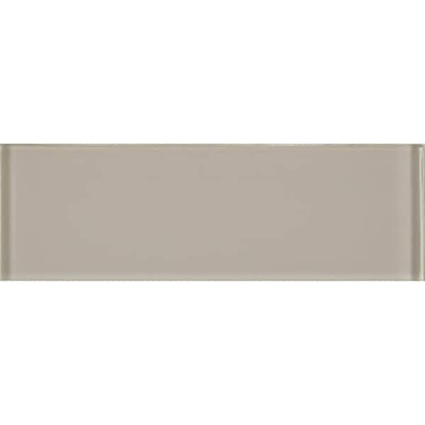 Snow Cap White 3 In. X 9 In. Glass Subway Wall Tile, 20PK
